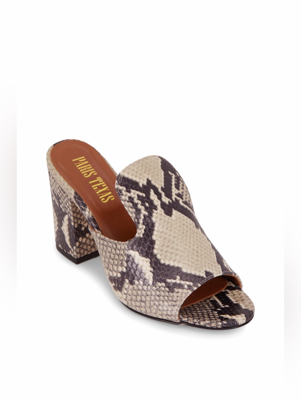 PARIS TEXAS Snake Python Printed Mule